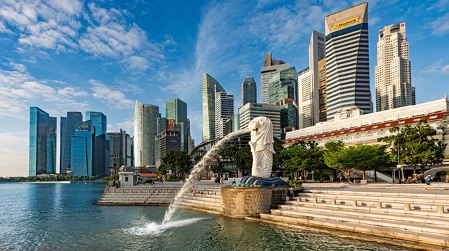 southeastasiasingaporefebruary032024merlionstatuefontainat
